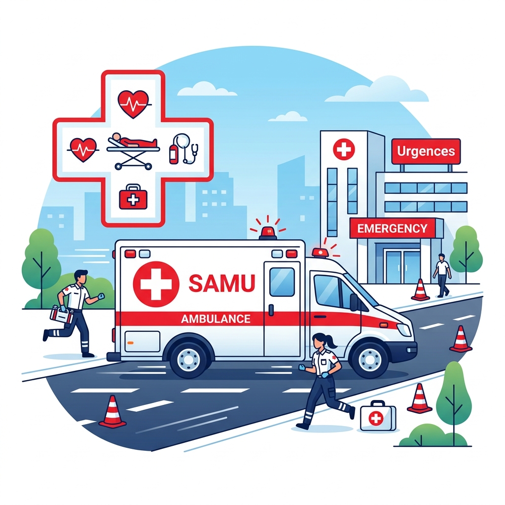 Ambulancia SAMU y Hospitales - Huacho
